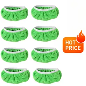 8pcs Washable Reusable Flat Mop Replacement Cloth, Lazy Mop Cover, Household Cleaning Mopping Accessories, Reusable Mop Pads