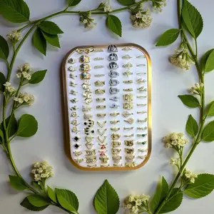 Nectar & Bloom Charm Bar 18k Gold Plated Ring - Elegant and Sophisticated Design for Adults - Versatile Jewelry Piece for Special Events and Everyday Wear