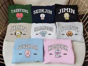 Cute Embroidered Sweatshirt, Bangtan World Tour Arirang Embroidered Sweatshirt, KPop Merch, Bangtan Boys Hoodie, Gift for Army Fans 2026