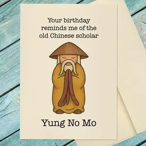 Greeting Card (With Envelope) Getting Old Birthday Card Young No Mo - Humorous Birthday Card - Getting Older Birthday Card - Custom Option Card