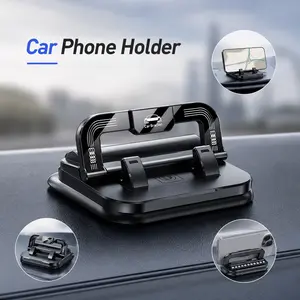Portable Integrated Car Phone Mount, for All Vehicle Interior Space, Practical Car Interior Gadget, Firm Fixed Phone Holder Built-in Temporary Parking Number Display Board