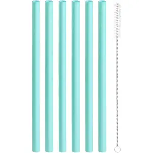 Replacement Straws Compatible with Owala Water Bottle Freepsip 24 Oz - Replacement Parts For Owala Cup 32 Oz -Accessories Set Include 6 BPA-FREE Straws and 1 Cleaning Brush Drinkware Mug