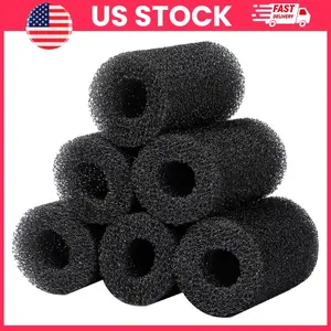 Pre Filter Sponge for Aquarium Filter Intake 6 Pack 0.8 Inch Foam Cover for Fish Tank Protects Shrimp Fry Betta and Small Fish, Replacement Aquarium Filter Sponge for Cleaner Water and Tank Protection, Fish Tank Accessories, Aquarium Supplies, Pet Fish
