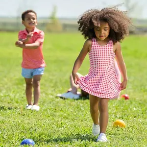 Ruffle Tennis Dress - Red Gingham