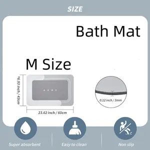 Soft Non-Slip Bath Mat Set, Absorbent Toilet Pad, Comfortable Home Decor, Bathroom Rug Set, Durable and Easy to Clean, Bathroom Floor Mat, Bathroom Mats
