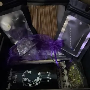 Enchanted Metaphysical Box - Handmade Gift for Spiritual Growth with Energy Cleansing Mist, Evil Eye Bracelet & More