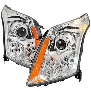 2010-2016 Cadillac SRX Projector Headlights (Chrome Housing/Clear Lens)
