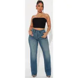 Tall In Sync Stretch Crossover Straight Leg Jeans - Dark Wash