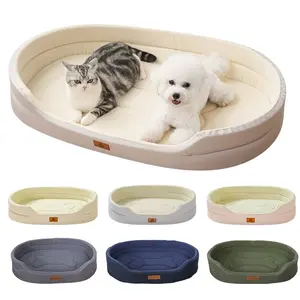 Custom Waterproof Anti-Mite Pet Bed, Large Dog Sofa Bed, Washable Oxford Fabric, Square Dog Bed for Dogs & Cats, Model Xinghao