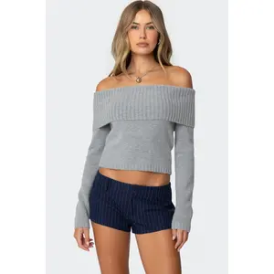 Tamara Fold Over Knit Top Tamara Fold Over Knit Top