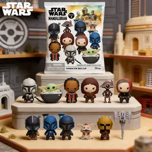 24PCS Star Wars Mandalorian 3D Keychain Blind Bag 1PC Officially Licensed Mystery Anime Figure Keyring PVC Blind Box Backpack Charm Perfect for Collectors