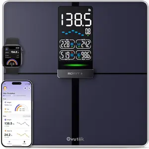 Ovutek Professional Smart Scale for Body Weight, BMI, Body Fat, Muscle Mass, Highly Accurate Body Composition Weighing Machine, Bathroom Digital Scale Large Display Sync with Fitness App, 450lb