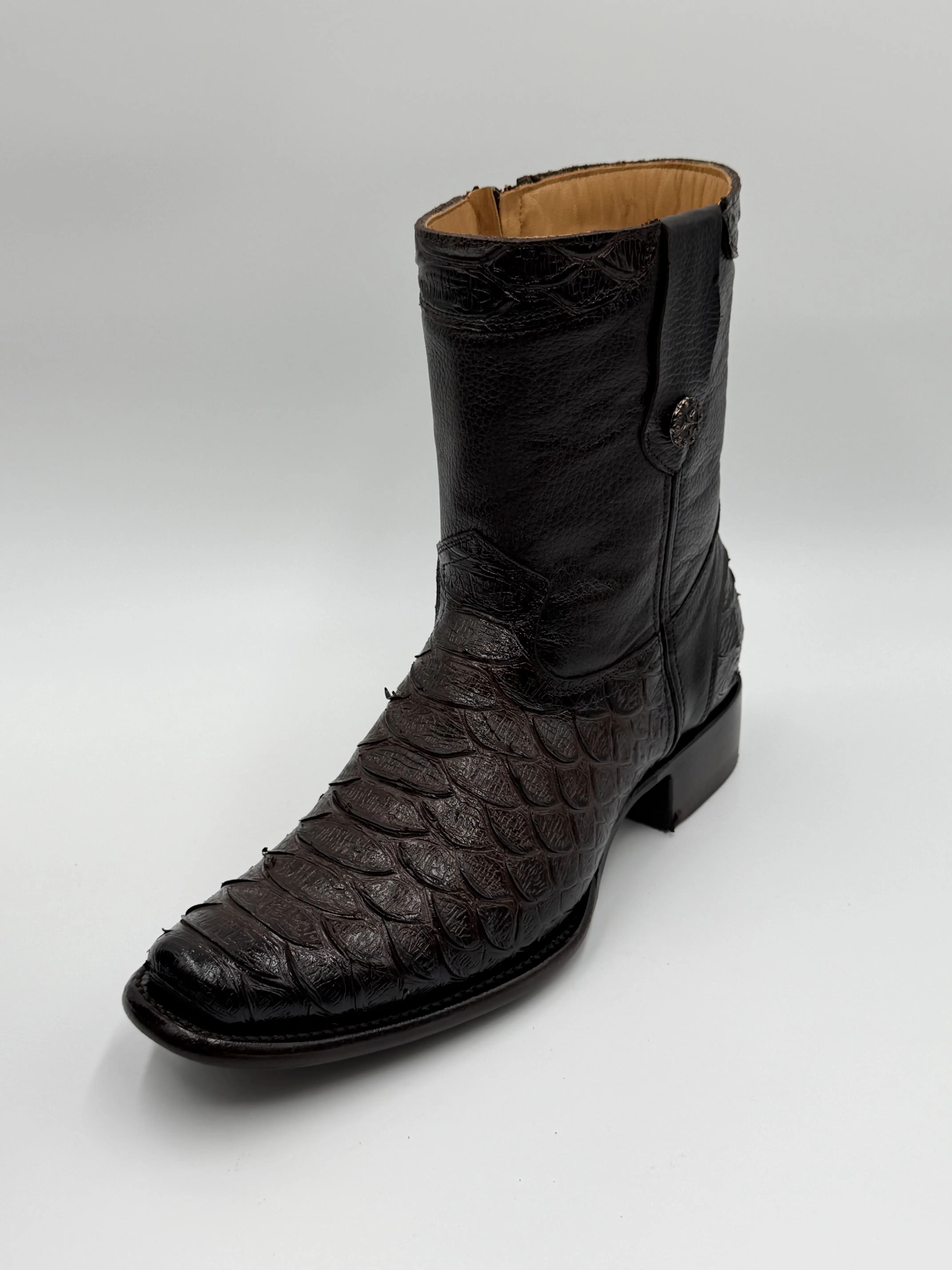Dubai Toe Brown Leather Boot (True To Size)