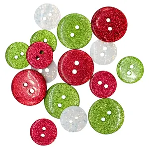 Santa's Sparkle Buttons