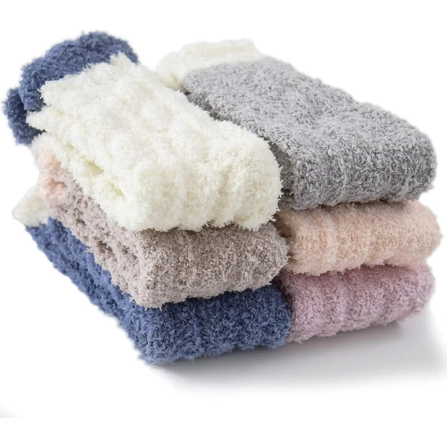 Fuzzy Socks Soft Cozy Fluffy Slipper Winter Warm Plush Socks Christmas Stocking Stuffers Gifts for Women Does Not Apply