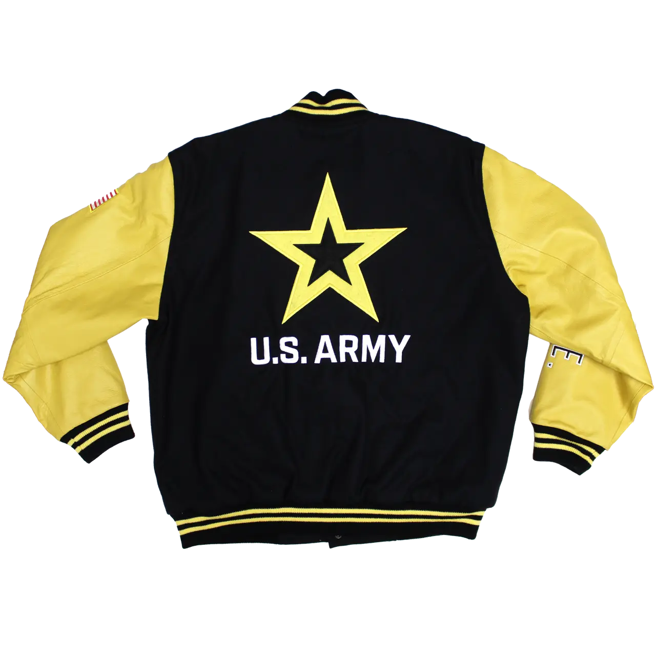 US Army Leather Varsity Jacket