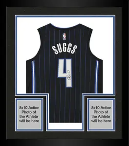 Framed Jalen Suggs Orlando Magic Autographed Black Nike 2021-22 Icon Swingman Jersey - Fanatics Authentic Certified