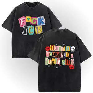 Anti Ice Double-Sided Print T-Shirt Vintage Wash 100% Cotton Casual Wear # 100CottonTee # DoubleSidedPrint # VintageWash # TikTokMadeMeBuyIt # TikTokShop