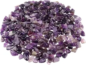 0.96LB   Aquarium Gravel Vase Filler Crushed  Quartz Succulent Rocks Fish Tank Decor Pebbles Bulk Polished Irregular Shaped -