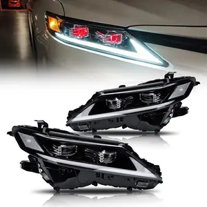 TT-ABC LED Headlight for 2018-2024 Toyota Camry Dual Projector Upgrade LE SE XLE XSE Models LED Technology Upgrade car lights Easy Installation