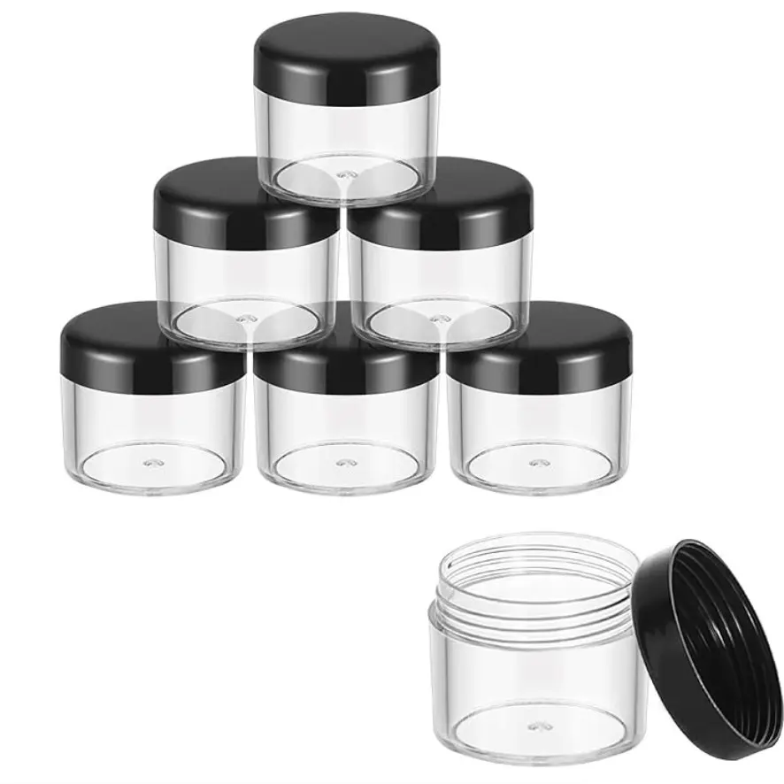 Clear Small Cosmetic Plastic Jars Clear Small Cosmetic Plastic Jars
