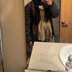 Two-piece Set Women's Solid Bishop Sleeve Knot Top & Elastic Waist Pants Islamic Set, Modest Casual High Low Top & Wide Leg Trousers for Daily Wear, Ladies Islamic Clothing for All Seasons, Modesty