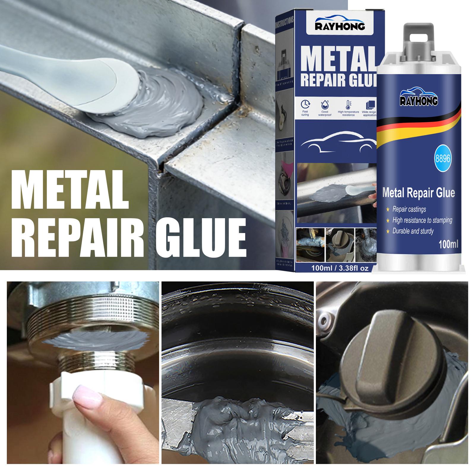 Metal Casting Glue 100ml High Temperature Resistant Welding Adhesive For Metal Castings Sand Holes Air Holes Cracks Strong Repair Glue