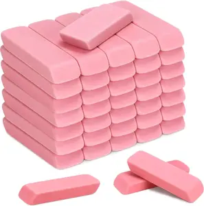 144 Pack Pink Bulk Erasers for Art, School and Office Use, Suitable for Classroom