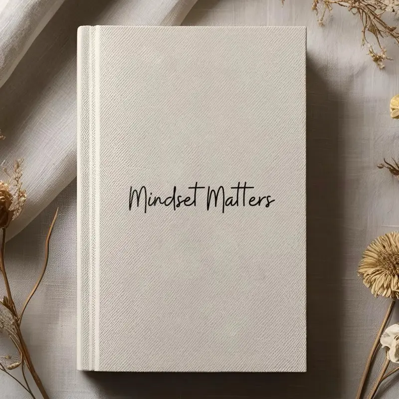 Mindset Matters Hardcover Journal Matte, Entrepreneur Journal, Positive Thinking Journal, Motivation Inspiration Gift, Business Owner Gift
