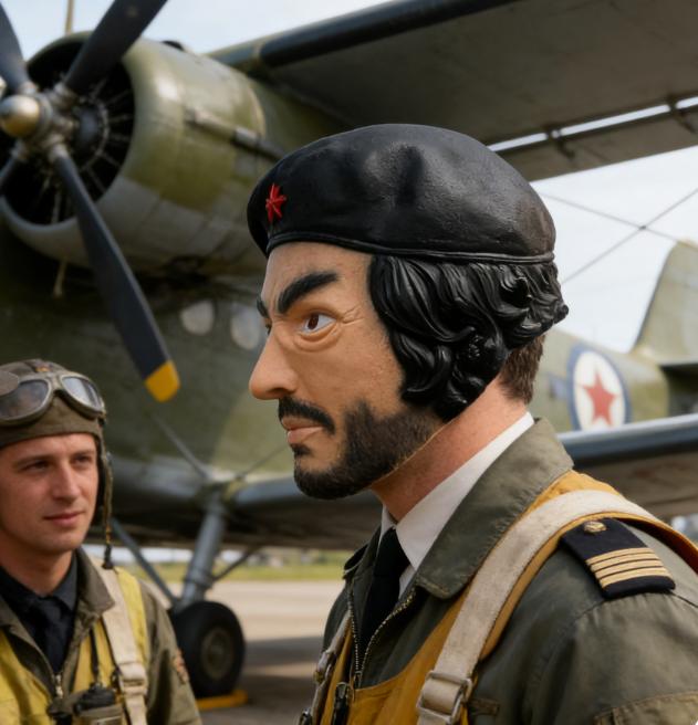 Che Guevara Latex Mask, Iconic Revolutionary Cosplay Prop, Halloween Costume for Adults unique festival gift