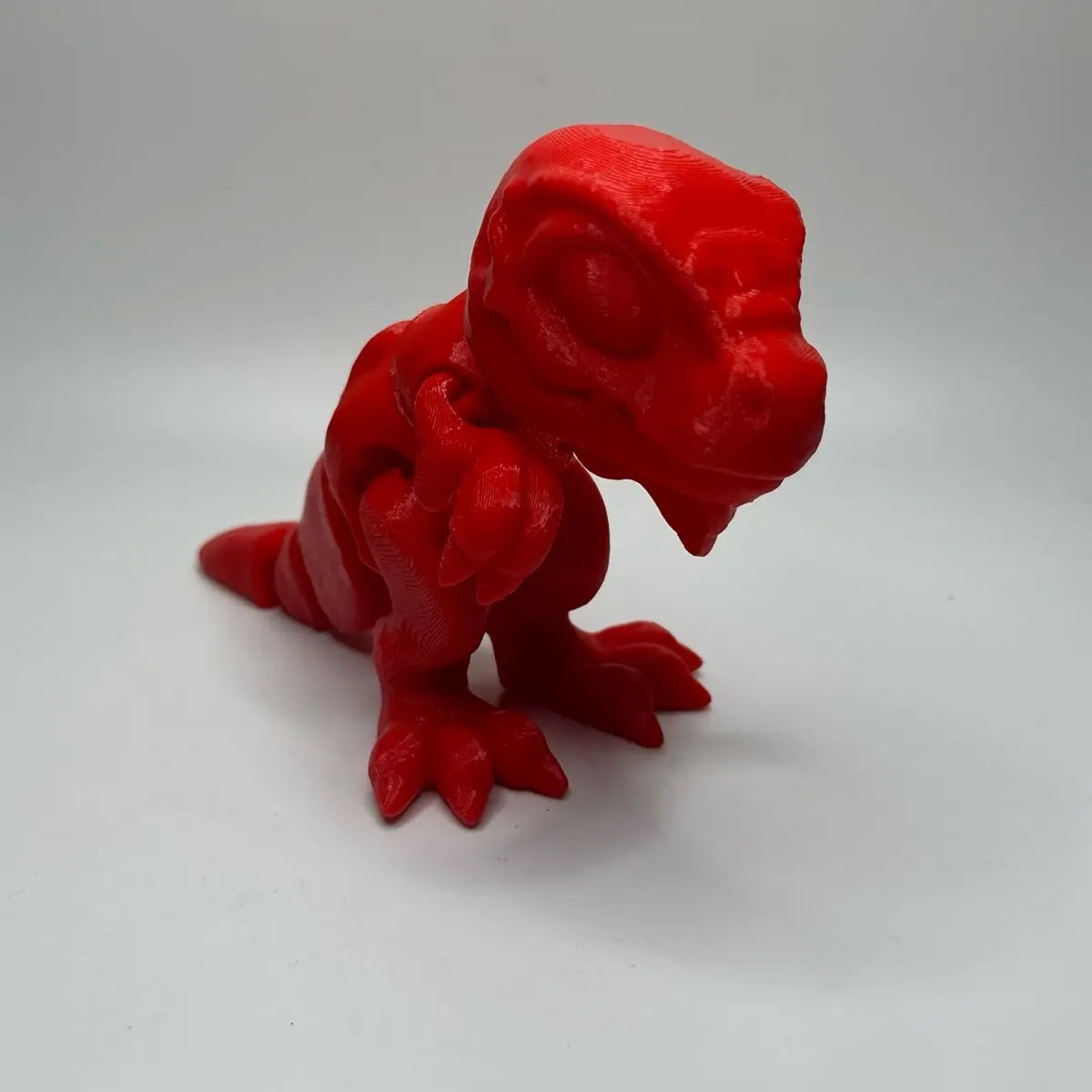 Tiny T-Rex Figurine 3D Printed – Cute Articulated Mini Dino, Desk Toy or Gift