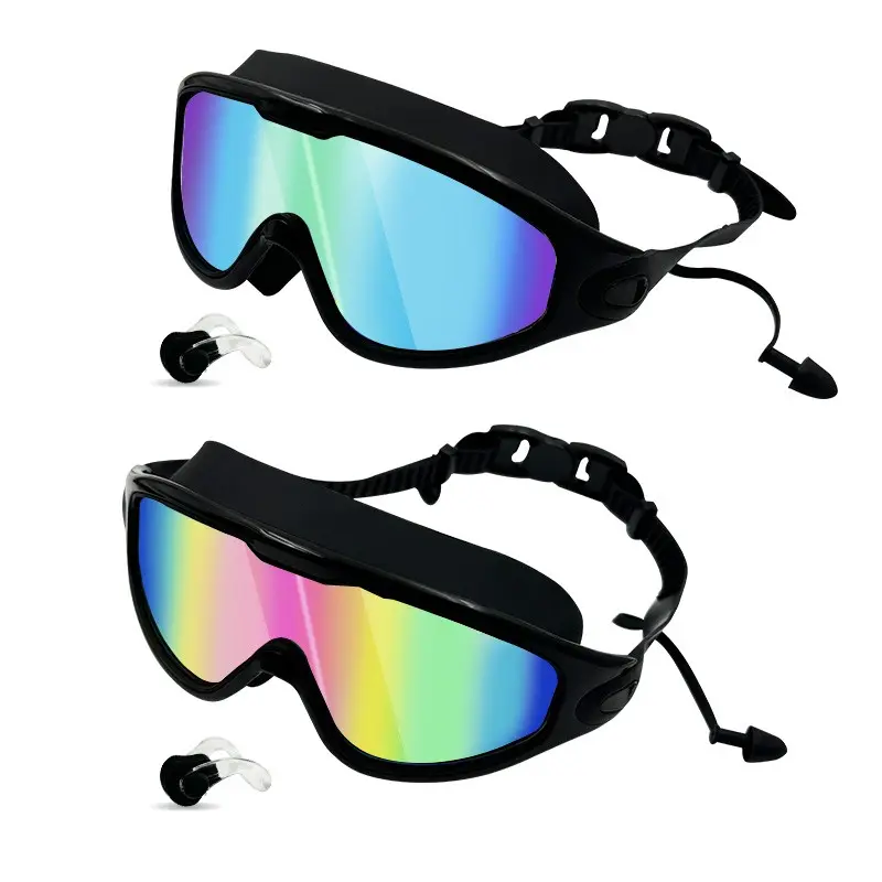 Swim Goggles 2 Pack - Anti Fog, Wide View & UV Protection, Swimming Goggles for Adult, No Leaking Swim Glasses for Men Women Youth
