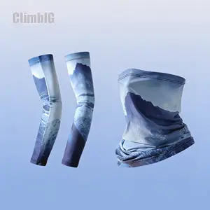 Unisex Cooling UPF 50+ UV Protection Arm Sleeves & Face Neck Gaiter | SunSafeTok CyclingTok FishingTok OutdoorTok GorpcoreTok Breathable Compression Sun Protection Set | Birthday Gift for Him Her Cycling Hiking Fishing Outdoor Daily Wear