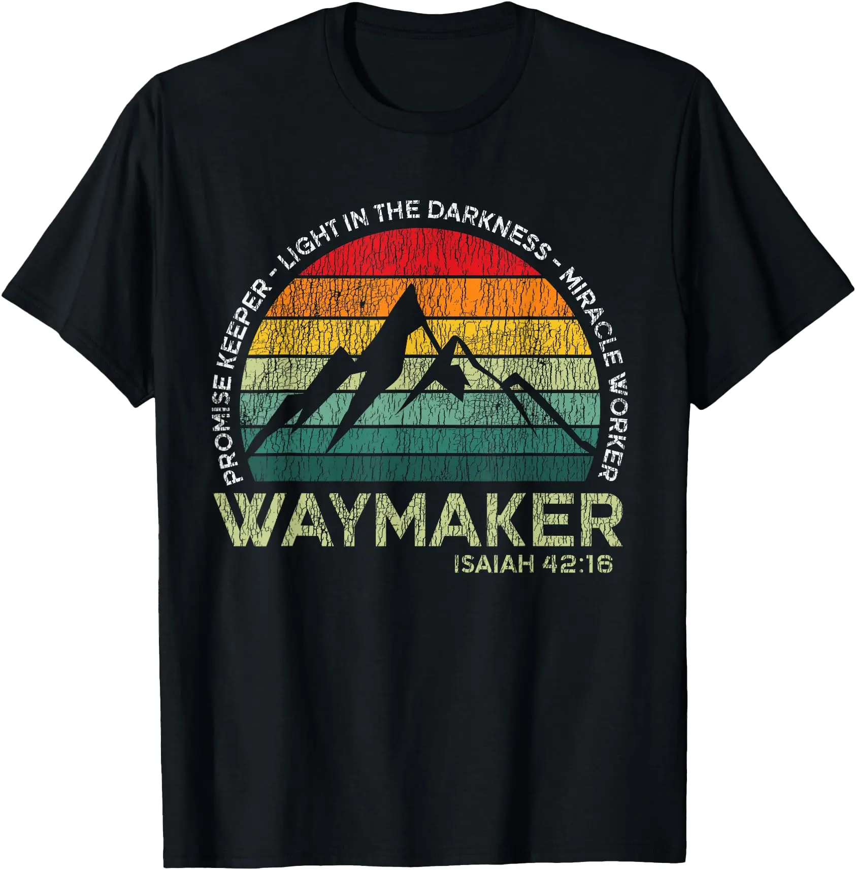 Vintage Waymaker Promise Keeper Miracle Worker Christian T-Shirt