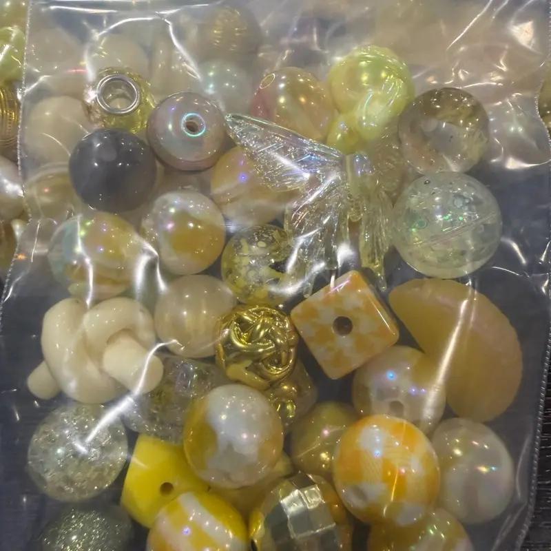 Yellow Mixed Beads Yellow Mixed Beads