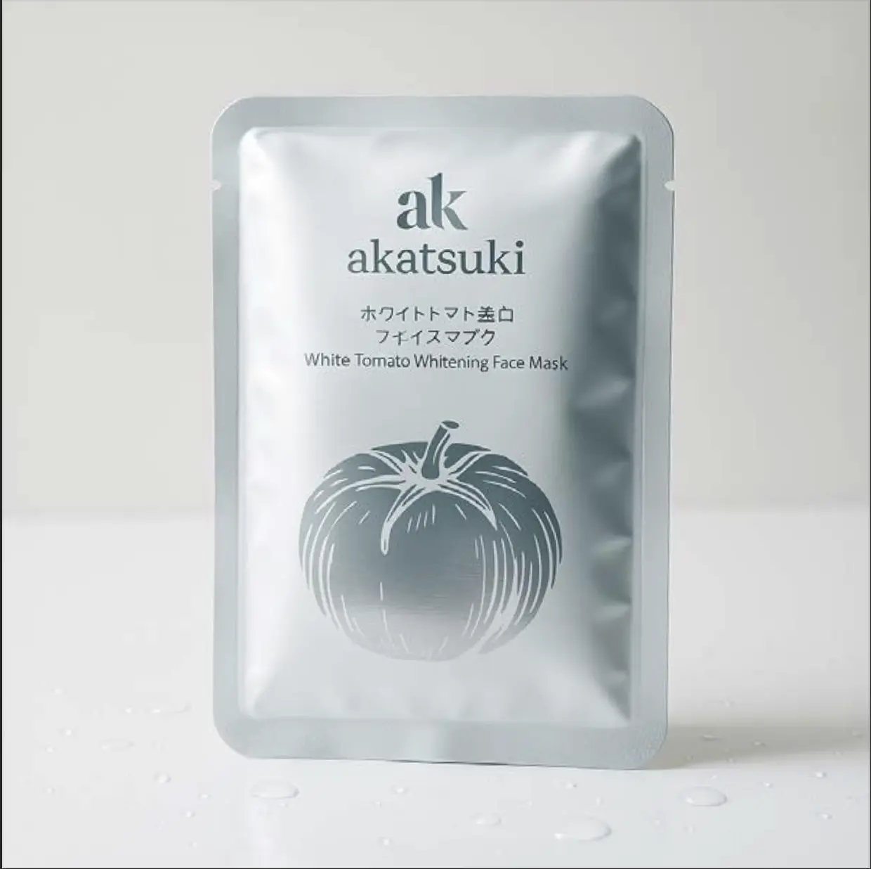 1PC Akatsuki White Tomato Face Mask for Radiant Skin Care with White Tomato for Even Skin Tone & Hydration