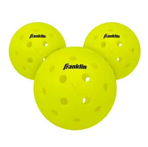 Franklin Sports X-40 Outdoor Pickleballs - Official Size - Optic - 3 Pack