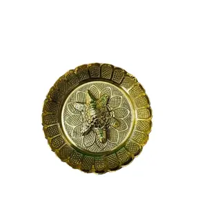 Brass Tortoise with Plate