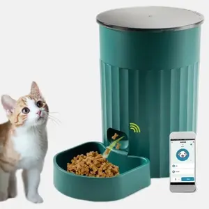 FJ PetSmart Feeder Automatic Pet Feeder With App control remote and Feeding plan portion Dog Cat food dispenser.