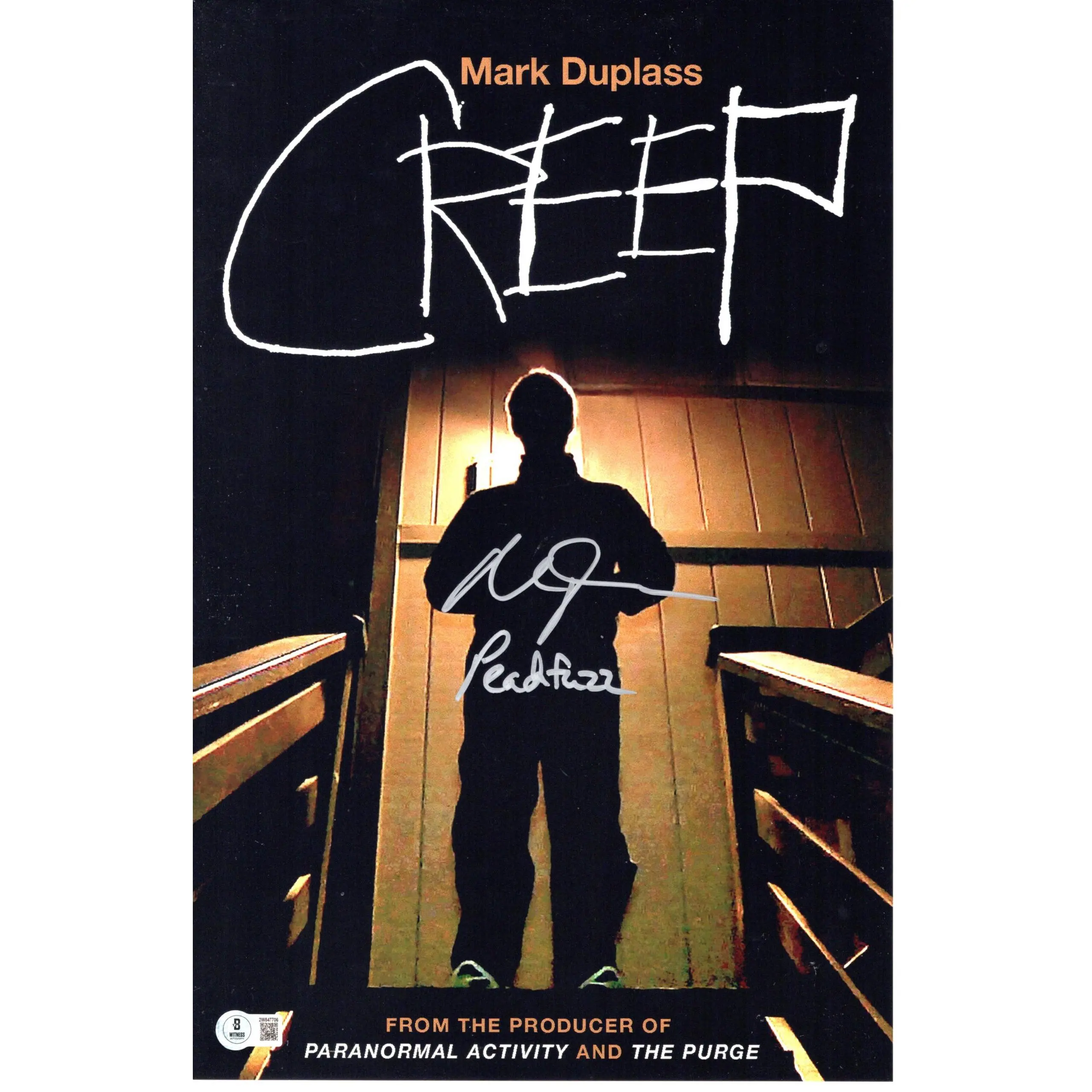 Mark Duplass signed 11x17 Poster Josef, Peachfuzz - Creep