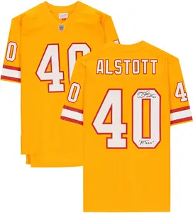 Mike Alstott Tampa Bay Buccaneers Autographed Mitchell & Ness Orange Throwback Replica Jersey with "A-Train" Inscription - Fanatics Authentic Certified