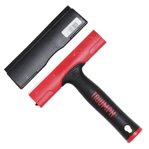 Triumph 6in/15cm MK3 Scraper Rubber Grip Straight with Double-Edged Blade & No-Slip Handle for Enhanced Grip and Safety