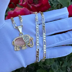 Pink Elephant Cute Luck Necklace
