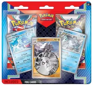 Pokemon TCG Scarlet & Violet 2-Pack Blister (Palafin, Baxcalibur & Garganacl Promo + Pikachu Coin)