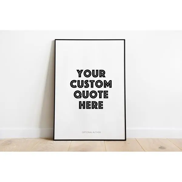 Personalized Custom Typography Wall Art Print Inspirational Quote Poster For Gallery Wall Decor A3 A4 A5 Sizes Unique Gift Idea