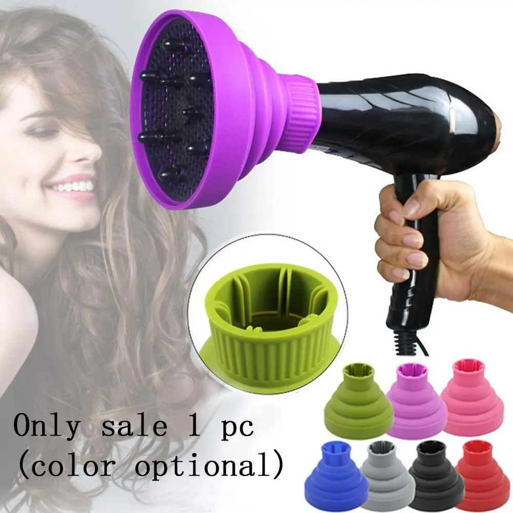 Professional Blow Dryer Curly Hair Diffuser Attachment, 1pc Collapsible Hair Styling Tool for Natural and Thick Hair, Enhances Curls and Reduces Frizz, Blowdryer, Hair Dryers Diffuser, Smooth Blow Drying
