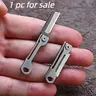 Mini Stainless Steel Folding Knife, EDC Pocket Knife with Keychain, Lightweight Compact Outdoor Camping Knife for Everyday Carry, Portable Knives, Stainless Steel Knives, Survival Tools, Survival Supplies, Survival Equipment, Survival Gear