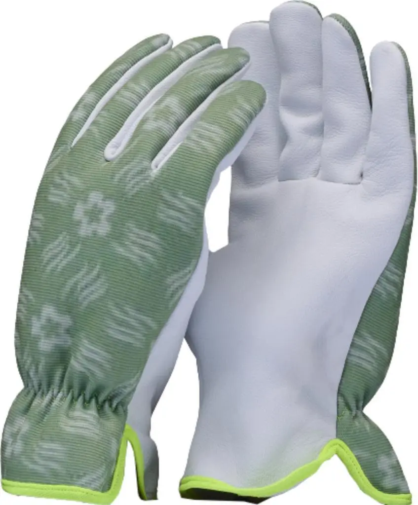 New Year Women's Gardening Gloves, elastic and Comfortable Back Fit, With Premium Goat Grain Leather for Daily Work, Lightweight Design, Reinforced Durable