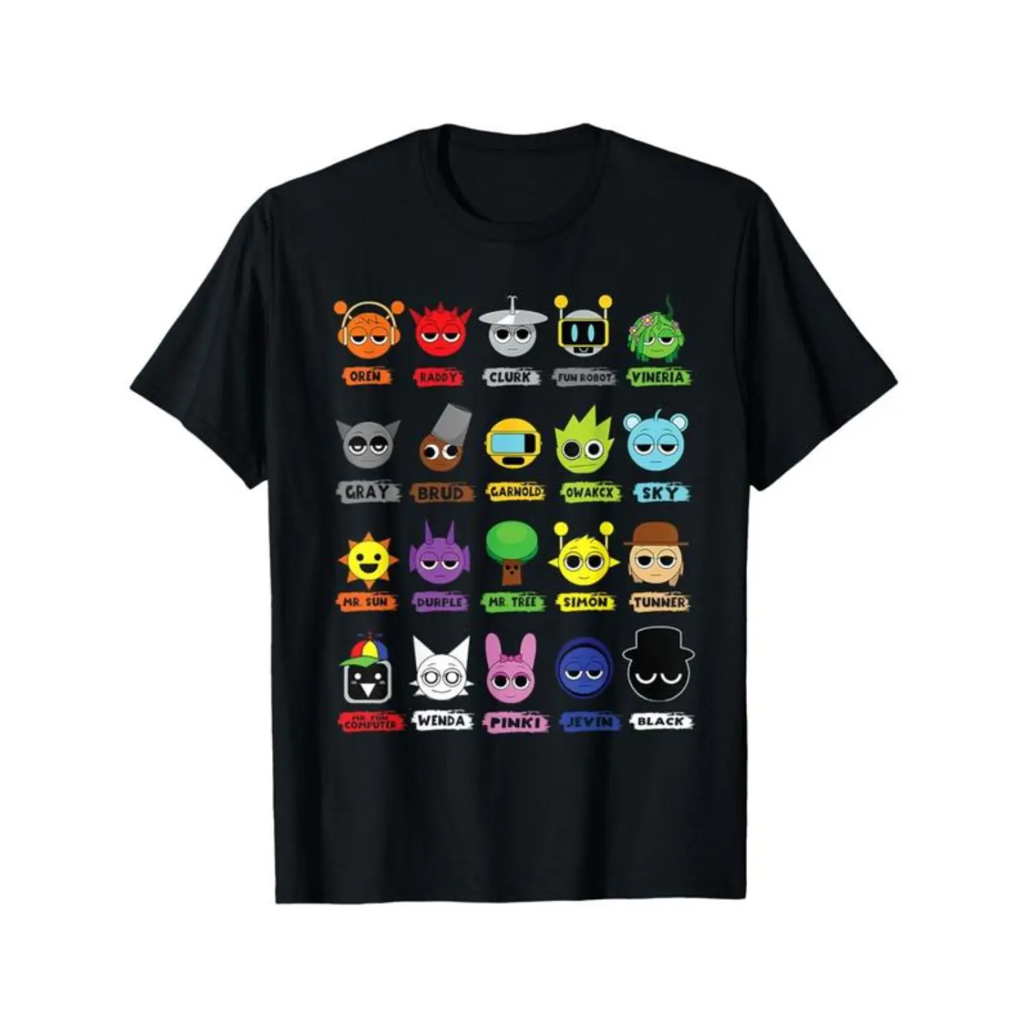 Unisex Cartoon Graphic T-Shirt, 100% Cotton Crew Neck Top for Men & Women, Soft Breathable Quick-Dry Fabric, OEKO-TEX Certified, S, Xxxxl