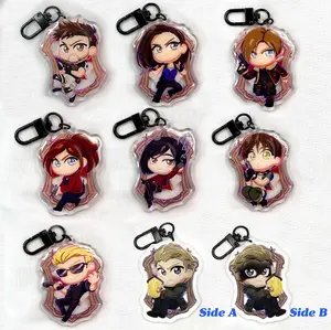 RESIDENT Evil: Acrylic keychain Chris Redfield Leon S Kennedy Jill Valentine Ada Wong Albert Wesker Rebecca Chambers Ethan Winters, Birthday Gift, Gift for friends